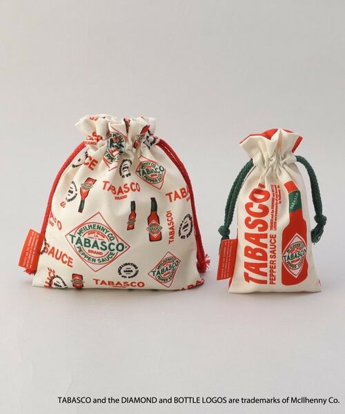 212 KITCHEN STORE / トゥーワントゥーキッチン ストア バッグ | 巾着2Pセット ＜TABASCO(R) タバスコ＞ | 詳細2
