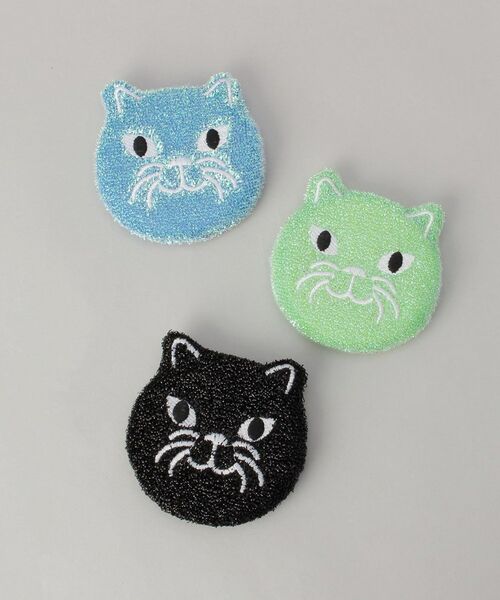 212 KITCHEN STORE / トゥーワントゥーキッチン ストア インテリア・インテリア雑貨 | キティスクラブスポンジセット/ねこのスポンジ | 詳細1