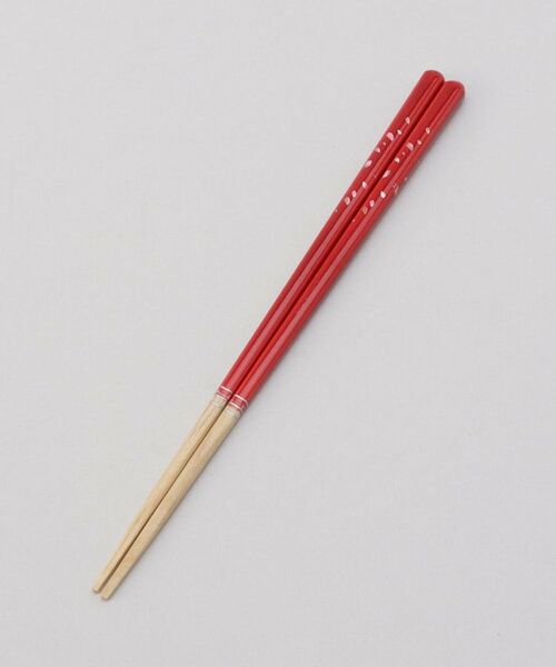 212 KITCHEN STORE / トゥーワントゥーキッチン ストア インテリア・生活雑貨・ホビー・ステーショナリー | ほんとうにすべらないお箸 21cm 桜舞うレッド | 詳細1