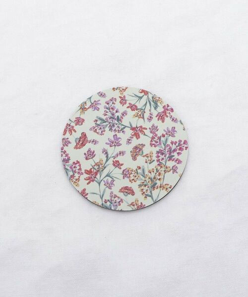 212 KITCHEN STORE / トゥーワントゥーキッチン ストア インテリア・生活雑貨・ホビー・ステーショナリー | ラバストーンコースター ソフト プリント レッドフラワー | 詳細1