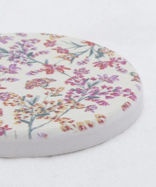 212 KITCHEN STORE / トゥーワントゥーキッチン ストア インテリア・生活雑貨・ホビー・ステーショナリー | ラバストーンコースター プリント レッドフラワー | 詳細3