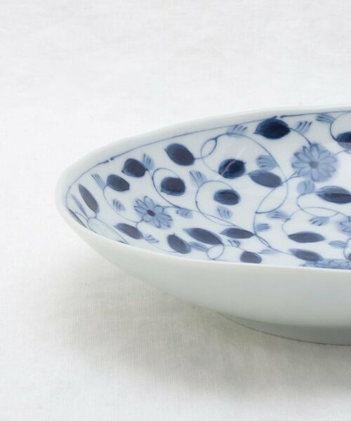 藍凛堂 60楕円深皿 小菊唐草 （食器）｜212 KITCHEN STORE