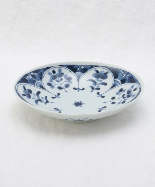 212 KITCHEN STORE / トゥーワントゥーキッチン ストア 食器 | 藍凛堂 60楕円深皿 間取立花 | 詳細1