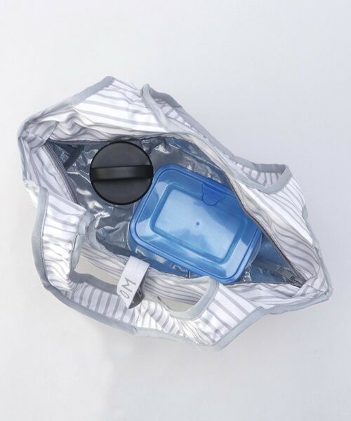 212 KITCHEN STORE / トゥーワントゥーキッチン ストア バッグ | クルリト クーラーミニマルシェバッグ　チャコールボーダー ＜MOTTERU モッテル＞ | 詳細6