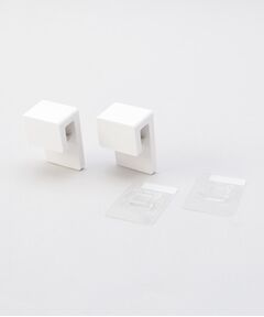 212 KITCHEN STORE / トゥーワントゥーキッチン ストア キッチンツール | フィルムフック差し込み式歯ブラシ＆チューブホルダー W4 2個組 WH 山崎実業 ＜tower タワー＞