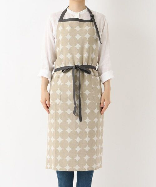 212 KITCHEN STORE / トゥーワントゥーキッチン ストア インテリア・生活雑貨・ホビー・ステーショナリー | サークルジャガード エプロン BE | 詳細1