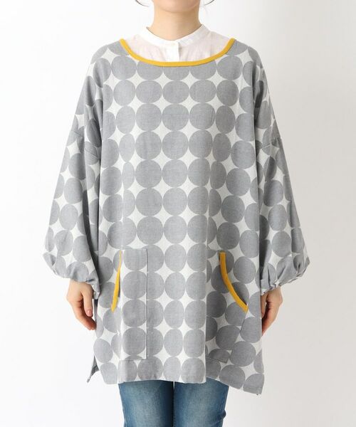 212 KITCHEN STORE / トゥーワントゥーキッチン ストア インテリア・生活雑貨・ホビー・ステーショナリー | サークルジャガード かっぽう着 GY | 詳細1
