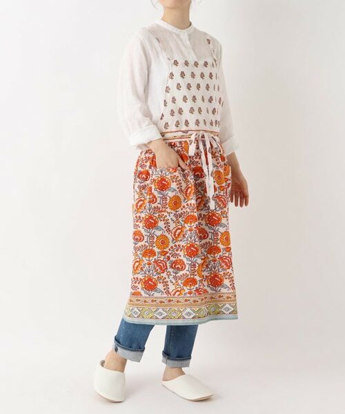 212 KITCHEN STORE / トゥーワントゥーキッチン ストア インテリア・生活雑貨・ホビー・ステーショナリー | コットンギャザーエプロン ライク WH/OR | 詳細10