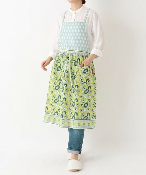 212 KITCHEN STORE / トゥーワントゥーキッチン ストア インテリア・生活雑貨・ホビー・ステーショナリー | コットンギャザーエプロン　ライク BL/GR | 詳細10