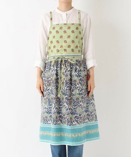 212 KITCHEN STORE / トゥーワントゥーキッチン ストア インテリア・生活雑貨・ホビー・ステーショナリー | コットンギャザーエプロン　ライク BL | 詳細1