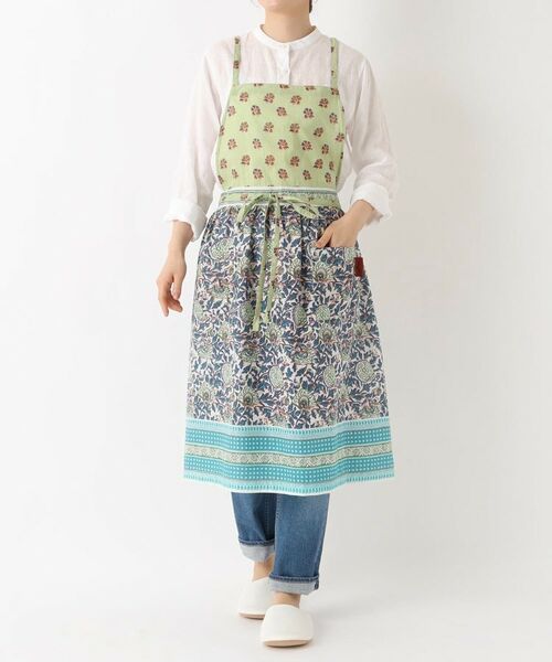 212 KITCHEN STORE / トゥーワントゥーキッチン ストア インテリア・生活雑貨・ホビー・ステーショナリー | コットンギャザーエプロン　ライク BL | 詳細10