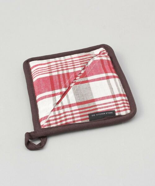 212 KITCHEN STORE / トゥーワントゥーキッチン ストア インテリア・生活雑貨・ホビー・ステーショナリー | スラブチェック ポットホルダー RD | 詳細1