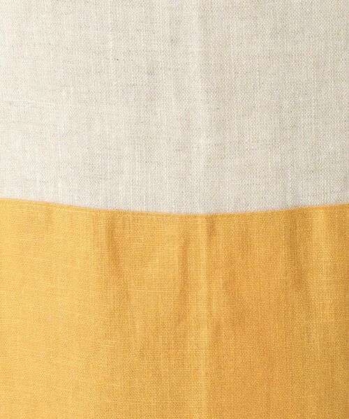 212 KITCHEN STORE / トゥーワントゥーキッチン ストア インテリア・生活雑貨・ホビー・ステーショナリー | リネンバイカラースルーエプロン ヤマブキ ＜LINEN&BASIC リネンアンドベーシック＞ | 詳細10