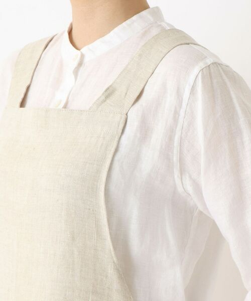 212 KITCHEN STORE / トゥーワントゥーキッチン ストア インテリア・生活雑貨・ホビー・ステーショナリー | リネンバイカラースルーエプロン ヤマブキ ＜LINEN&BASIC リネンアンドベーシック＞ | 詳細5