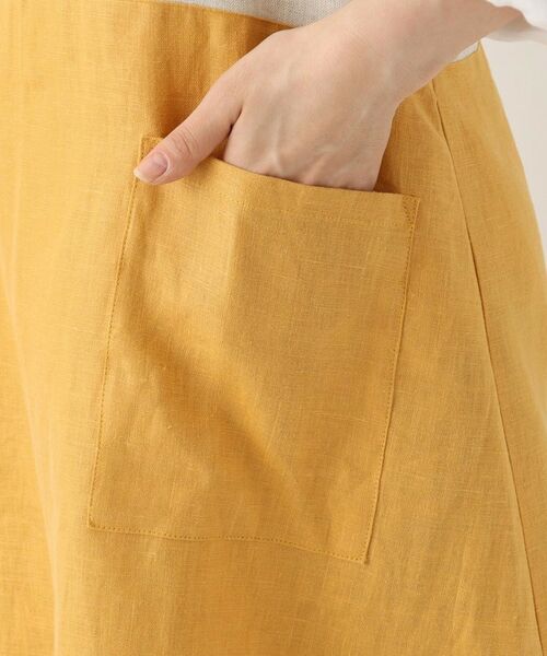 212 KITCHEN STORE / トゥーワントゥーキッチン ストア インテリア・生活雑貨・ホビー・ステーショナリー | リネンバイカラースルーエプロン ヤマブキ ＜LINEN&BASIC リネンアンドベーシック＞ | 詳細6