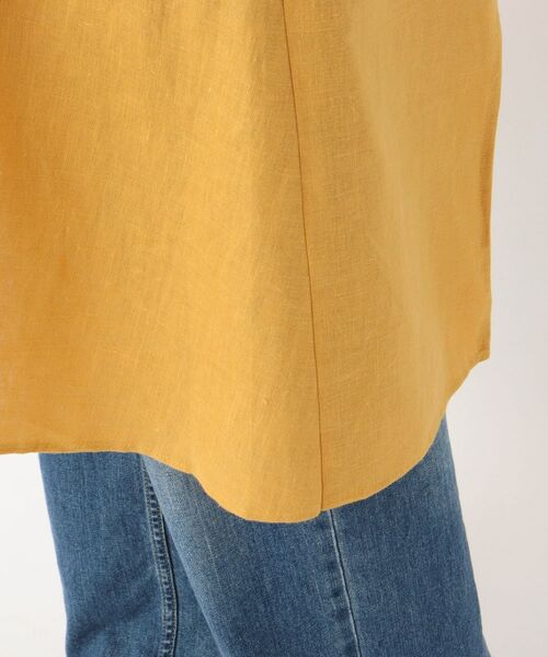 212 KITCHEN STORE / トゥーワントゥーキッチン ストア インテリア・生活雑貨・ホビー・ステーショナリー | リネンバイカラースルーエプロン ヤマブキ ＜LINEN&BASIC リネンアンドベーシック＞ | 詳細7