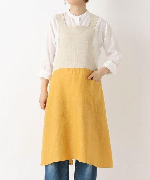 212 KITCHEN STORE/トゥーワントゥーキッチン ストア リネンバイカラースルーエプロン ヤマブキ <LINEN&BASIC リネンアンドベーシック> その他 00(FREE) 212 KITCHEN STORE/トゥーワントゥーキッチン ストア リネンバイカラースルーエプロン ヤマブキ <LINEN&BASIC リネンアンドベーシック> その他 00(FREE)