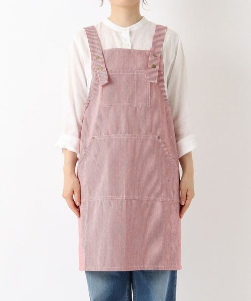 212 KITCHEN STORE / トゥーワントゥーキッチン ストア インテリア・生活雑貨・ホビー・ステーショナリー | ヒッコリーストライプエプロン M RD ＜212Kオリジナル＞ | 詳細1