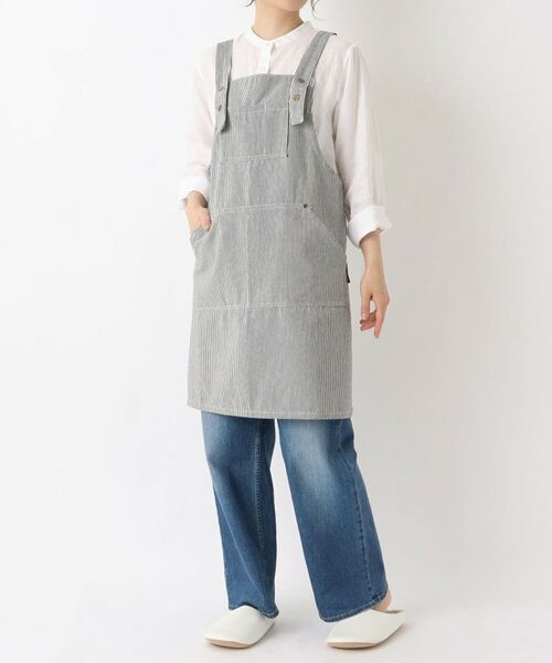 212 KITCHEN STORE / トゥーワントゥーキッチン ストア インテリア・生活雑貨・ホビー・ステーショナリー | ヒッコリーストライプエプロン M BK ＜212Kオリジナル＞ | 詳細12