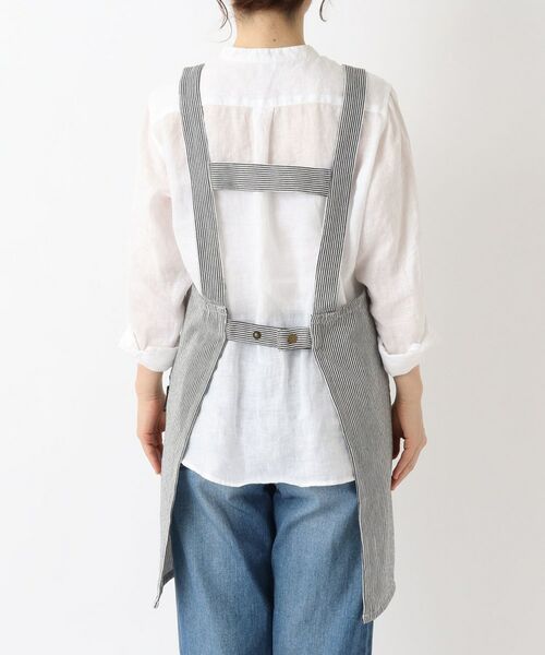 212 KITCHEN STORE / トゥーワントゥーキッチン ストア インテリア・生活雑貨・ホビー・ステーショナリー | ヒッコリーストライプエプロン M BK ＜212Kオリジナル＞ | 詳細3