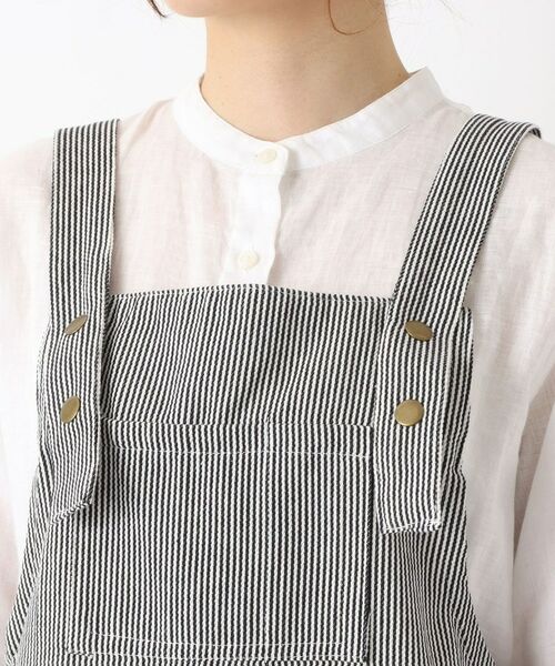 212 KITCHEN STORE / トゥーワントゥーキッチン ストア インテリア・生活雑貨・ホビー・ステーショナリー | ヒッコリーストライプエプロン M BK ＜212Kオリジナル＞ | 詳細4