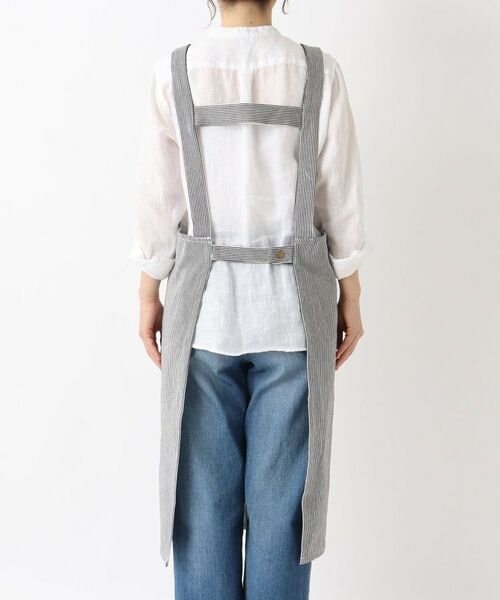 212 KITCHEN STORE / トゥーワントゥーキッチン ストア インテリア・生活雑貨・ホビー・ステーショナリー | ヒッコリーストライプエプロン L BK ＜212Kオリジナル＞ | 詳細3