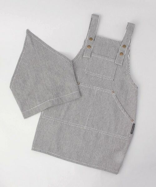212 KITCHEN STORE / トゥーワントゥーキッチン ストア インテリア・生活雑貨・ホビー・ステーショナリー | ヒッコリーストライプエプロン キッズ BK ＜212Kオリジナル＞ | 詳細1