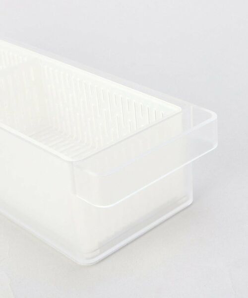 212 KITCHEN STORE / トゥーワントゥーキッチン ストア キッチンツール | 冷蔵庫中ザルボウル 蓋＆仕切り付き WH 山崎実業＜tower  タワー＞ | 詳細4