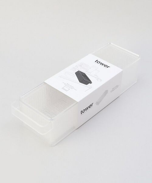 212 KITCHEN STORE / トゥーワントゥーキッチン ストア キッチンツール | 冷蔵庫中ザルボウル 蓋＆仕切り付き WH 山崎実業＜tower  タワー＞ | 詳細5