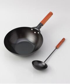 212 KITCHEN STORE / トゥーワントゥーキッチン ストア キッチンツール | 中華家 鉄製いため鍋26cm(お玉付)