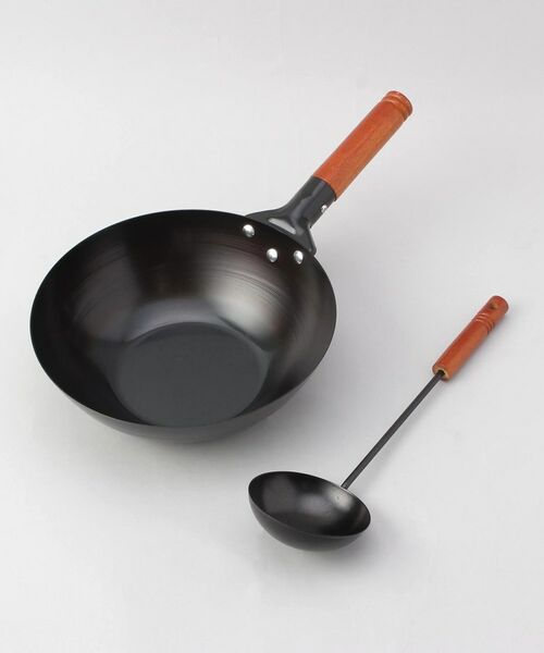 212 KITCHEN STORE / トゥーワントゥーキッチン ストア キッチンツール | 中華家 鉄製いため鍋26cm(お玉付) | 詳細1