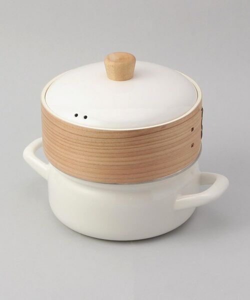 212 KITCHEN STORE / トゥーワントゥーキッチン ストア キッチンツール | せいろ付きホーロー鍋 WH ＜富士ホーロー ＞ | 詳細1