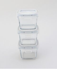 212 KITCHEN STORE / トゥーワントゥーキッチン ストア キッチンツール | 耐熱ガラスミニ保存容器3P スクエア ＜atomico アトミコ＞