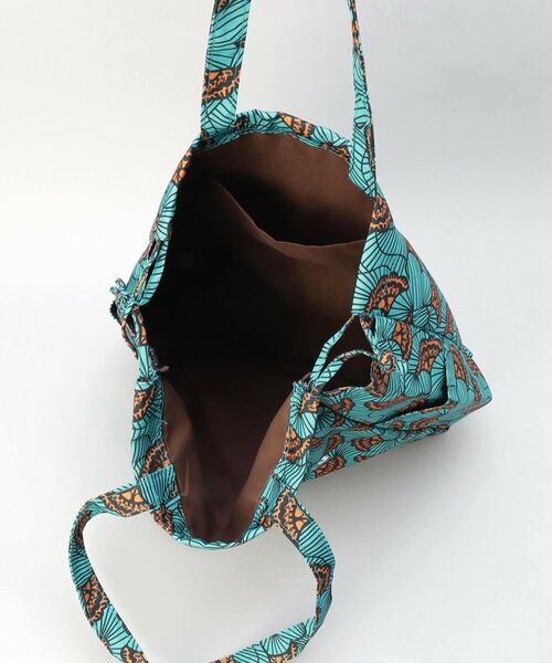 212 KITCHEN STORE / トゥーワントゥーキッチン ストア バッグ | ラタ プリントトート リーフブルー | 詳細5