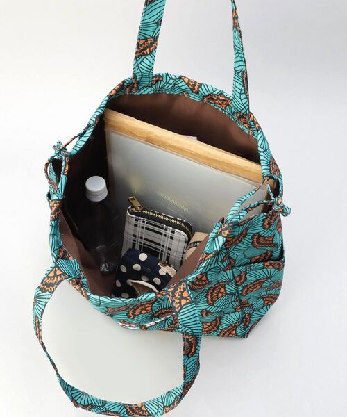 212 KITCHEN STORE / トゥーワントゥーキッチン ストア バッグ | ラタ プリントトート リーフブルー | 詳細6