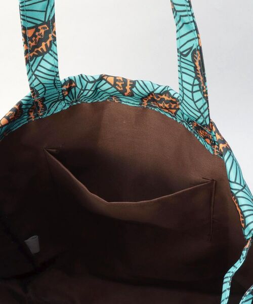 212 KITCHEN STORE / トゥーワントゥーキッチン ストア バッグ | ラタ プリントトート リーフブルー | 詳細9