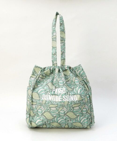 212 KITCHEN STORE / トゥーワントゥーキッチン ストア バッグ | ラタ プリントトート リップルグリーン | 詳細1