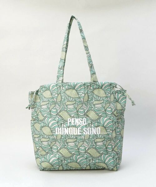 212 KITCHEN STORE / トゥーワントゥーキッチン ストア バッグ | ラタ プリントトート リップルグリーン | 詳細10