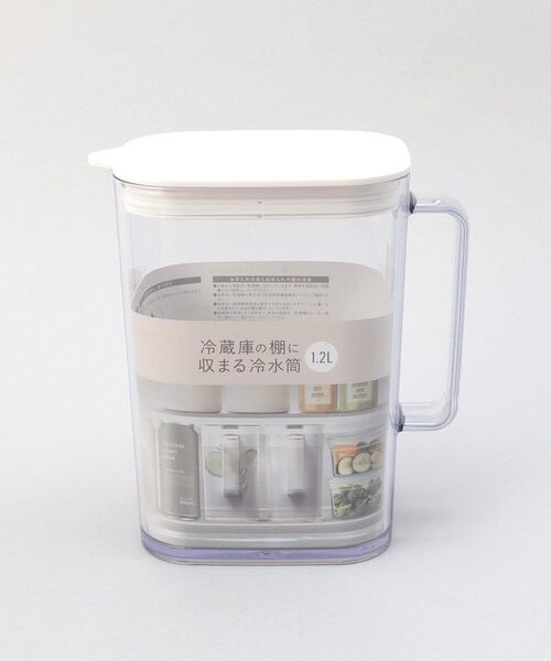 212 KITCHEN STORE / トゥーワントゥーキッチン ストア グラス・マグカップ | 棚に収まる冷水筒 1.2L WH | 詳細5