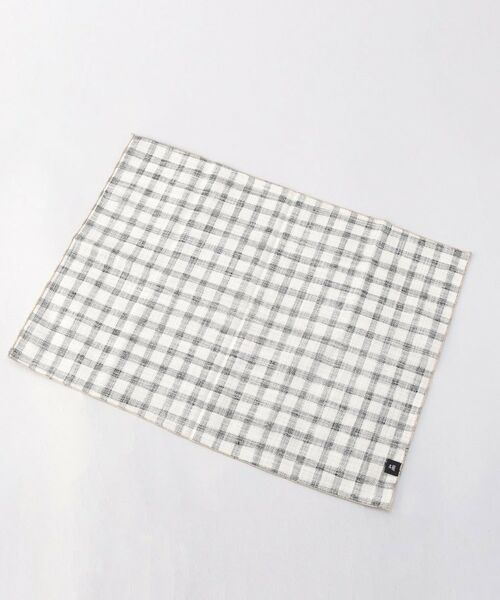 212 KITCHEN STORE / トゥーワントゥーキッチン ストア インテリア・生活雑貨・ホビー・ステーショナリー | ランチョンマット リネンライクチェック BK | 詳細2