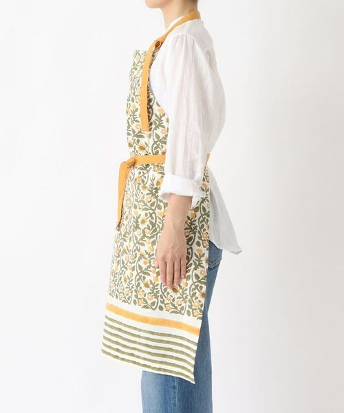 212 KITCHEN STORE / トゥーワントゥーキッチン ストア インテリア・生活雑貨・ホビー・ステーショナリー | ブロックプリント フルエプロン MU ＜212Kオリジナル＞ | 詳細2