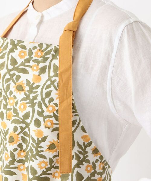 212 KITCHEN STORE / トゥーワントゥーキッチン ストア インテリア・生活雑貨・ホビー・ステーショナリー | ブロックプリント フルエプロン MU ＜212Kオリジナル＞ | 詳細5