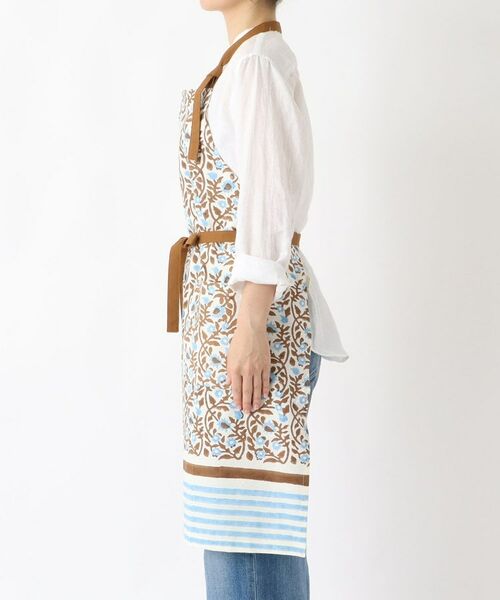 212 KITCHEN STORE / トゥーワントゥーキッチン ストア インテリア・生活雑貨・ホビー・ステーショナリー | ブロックプリント フルエプロン BL ＜212Kオリジナル＞ | 詳細2