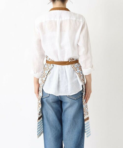 212 KITCHEN STORE / トゥーワントゥーキッチン ストア インテリア・生活雑貨・ホビー・ステーショナリー | ブロックプリント フルエプロン BL ＜212Kオリジナル＞ | 詳細3