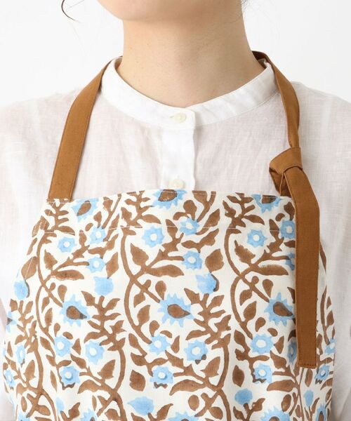 212 KITCHEN STORE / トゥーワントゥーキッチン ストア インテリア・生活雑貨・ホビー・ステーショナリー | ブロックプリント フルエプロン BL ＜212Kオリジナル＞ | 詳細4