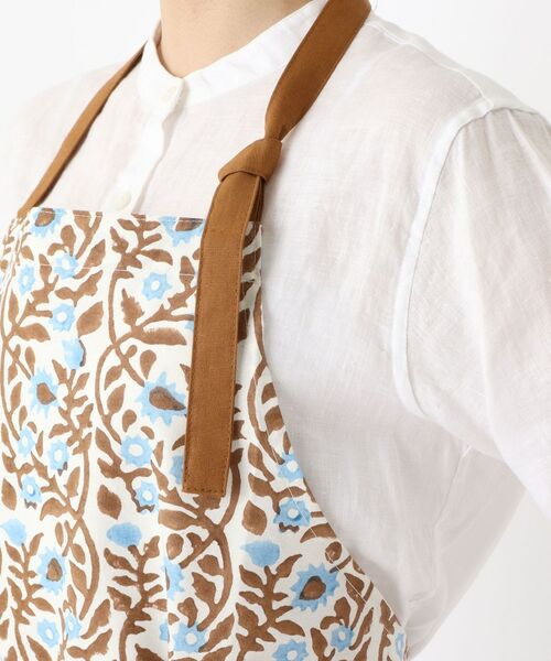 212 KITCHEN STORE / トゥーワントゥーキッチン ストア インテリア・生活雑貨・ホビー・ステーショナリー | ブロックプリント フルエプロン BL ＜212Kオリジナル＞ | 詳細5