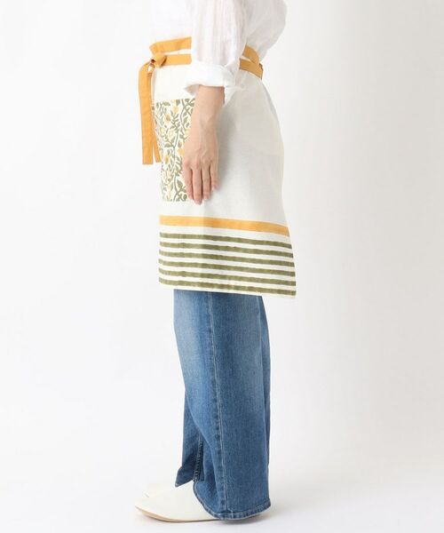 212 KITCHEN STORE / トゥーワントゥーキッチン ストア インテリア・生活雑貨・ホビー・ステーショナリー | ブロックプリント カフェエプロン MU ＜212Kオリジナル＞ | 詳細2