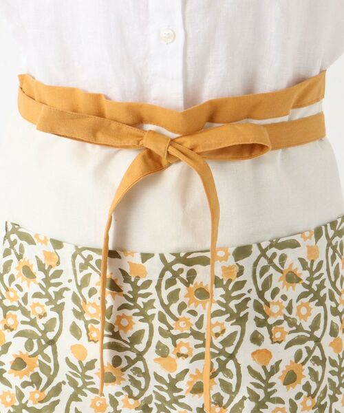 212 KITCHEN STORE / トゥーワントゥーキッチン ストア インテリア・生活雑貨・ホビー・ステーショナリー | ブロックプリント カフェエプロン MU ＜212Kオリジナル＞ | 詳細4