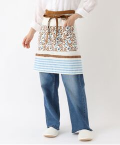 212 KITCHEN STORE / トゥーワントゥーキッチン ストア インテリア・生活雑貨・ホビー・ステーショナリー | ブロックプリント カフェエプロン BL ＜212Kオリジナル＞