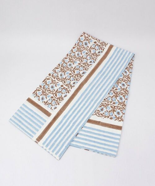 212 KITCHEN STORE / トゥーワントゥーキッチン ストア インテリア・生活雑貨・ホビー・ステーショナリー | ブロックプリント マルチクロスL BL ＜212Kオリジナル＞ | 詳細1